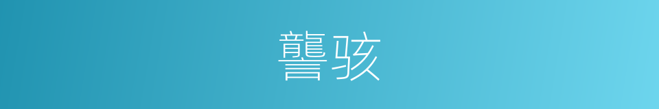 讋骇的意思