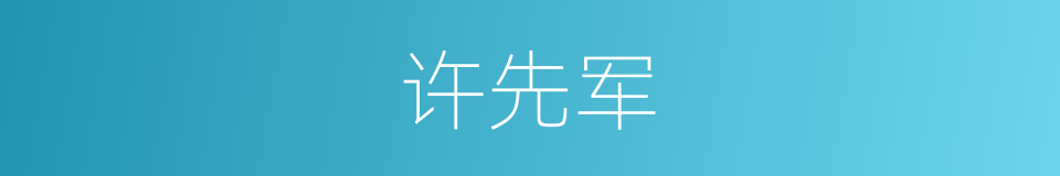 许先军的同义词