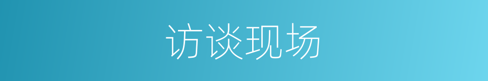 访谈现场的同义词