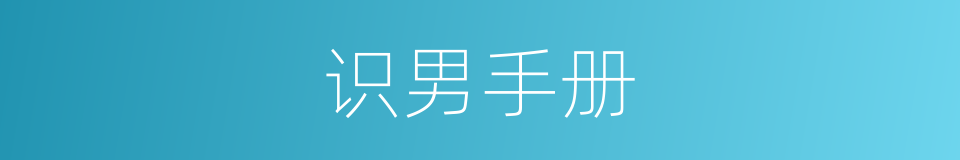 识男手册的同义词