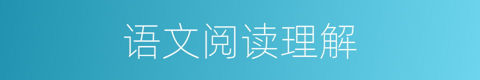 语文阅读理解的同义词