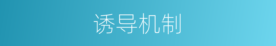 诱导机制的同义词