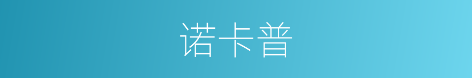 诺卡普的同义词