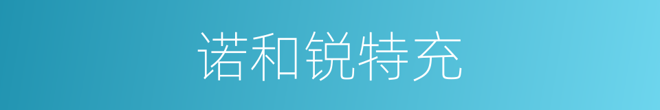 诺和锐特充的同义词