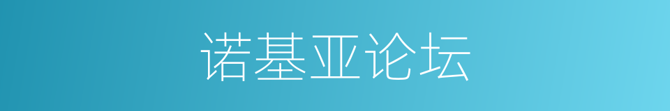 诺基亚论坛的同义词