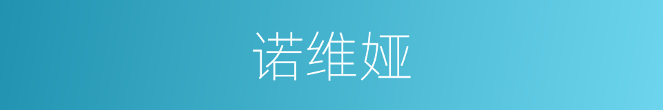 诺维娅的同义词