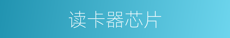 读卡器芯片的同义词