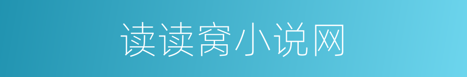 读读窝小说网的同义词