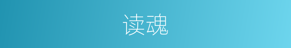 读魂的同义词