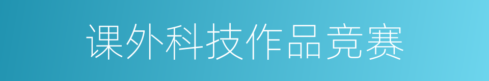 课外科技作品竞赛的同义词