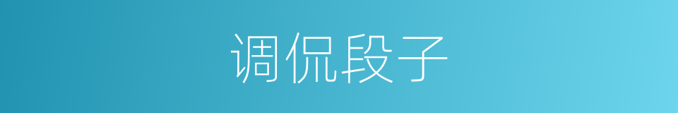 调侃段子的同义词
