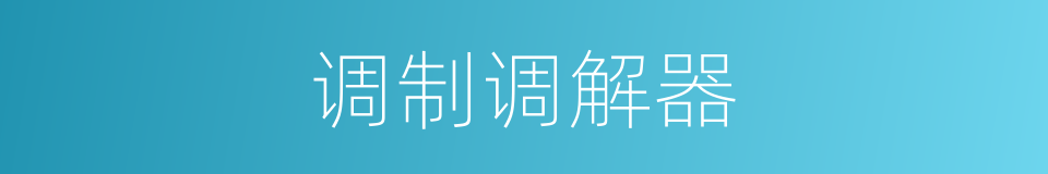 调制调解器的同义词