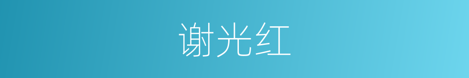 谢光红的同义词