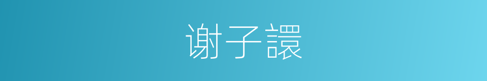 谢子譞的同义词