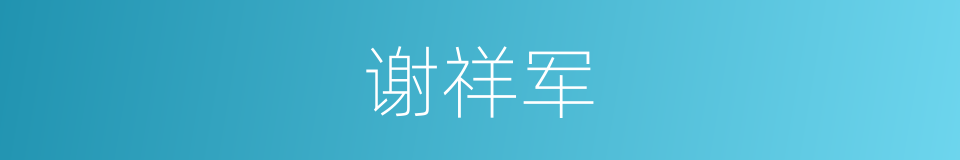 谢祥军的同义词
