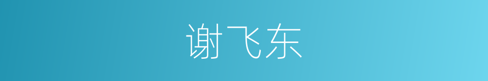 谢飞东的同义词