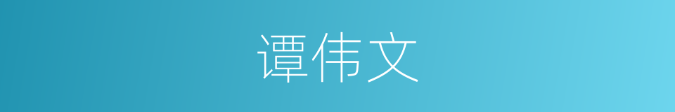 谭伟文的同义词