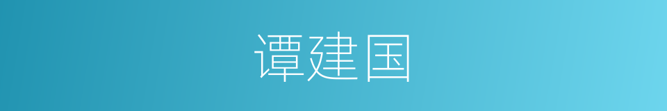 谭建国的同义词