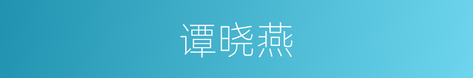 谭晓燕的同义词