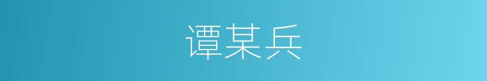 谭某兵的同义词