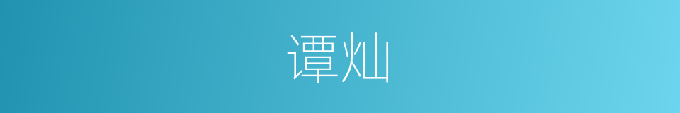 谭灿的同义词