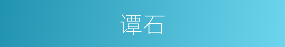 谭石的同义词