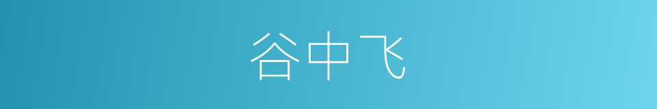 谷中飞的同义词