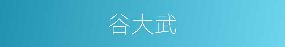 谷大武的同义词