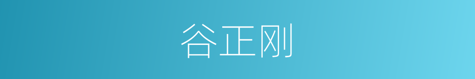 谷正刚的同义词