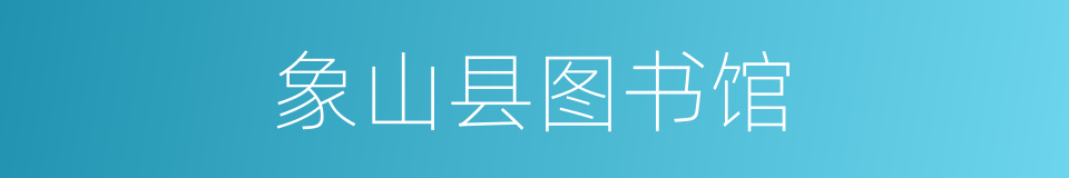 象山县图书馆的同义词