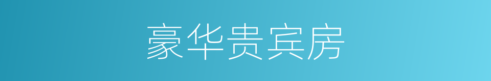 豪华贵宾房的同义词