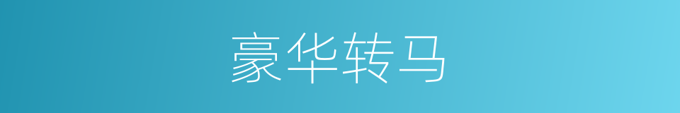 豪华转马的同义词