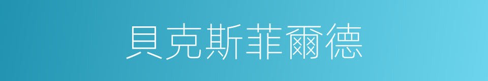貝克斯菲爾德的同義詞