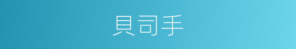 貝司手的同義詞