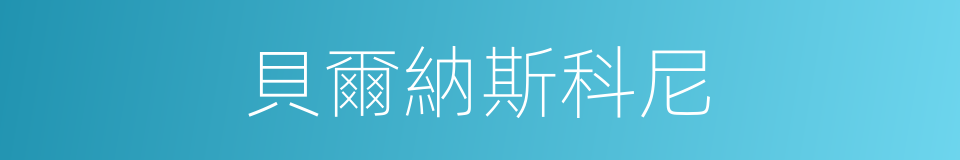 貝爾納斯科尼的同義詞
