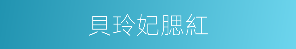 貝玲妃腮紅的同義詞