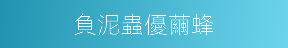 負泥蟲優繭蜂的同義詞