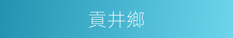 貢井鄉的同義詞