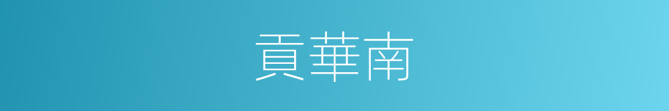 貢華南的同義詞