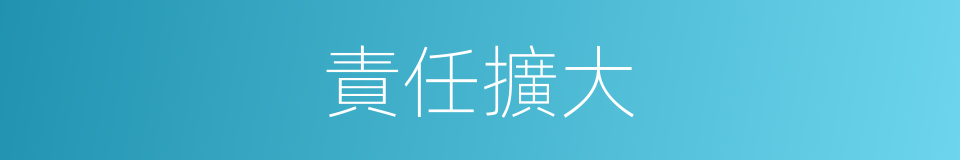 責任擴大的同義詞