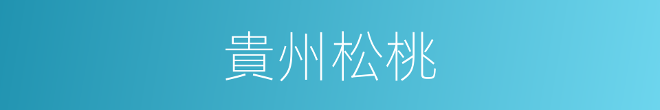 貴州松桃的同義詞