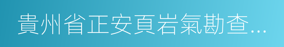 貴州省正安頁岩氣勘查區塊探礦權拍賣公告的同義詞