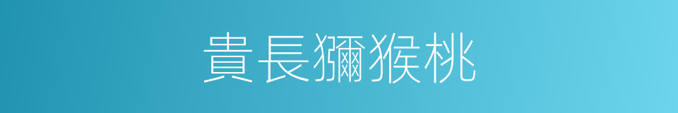 貴長獼猴桃的同義詞