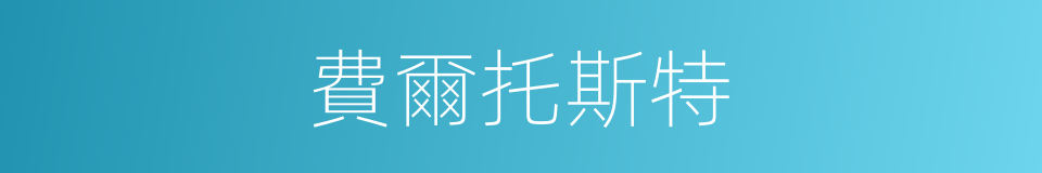 費爾托斯特的同義詞