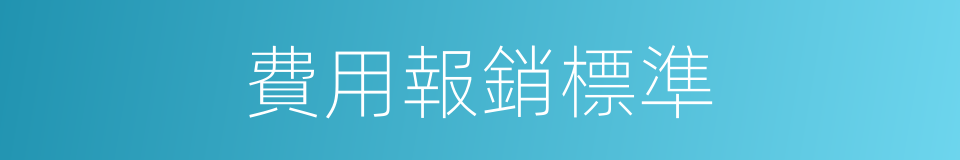 費用報銷標準的同義詞