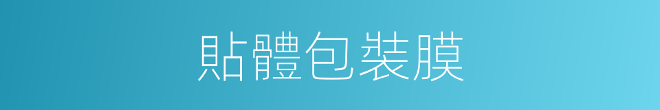 貼體包裝膜的同義詞