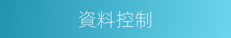 資料控制的同義詞