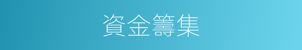 資金籌集的意思