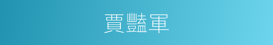 賈豔軍的同義詞