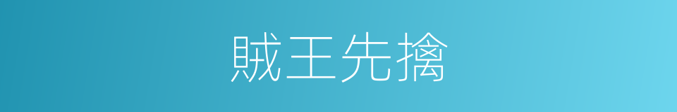 賊王先擒的意思